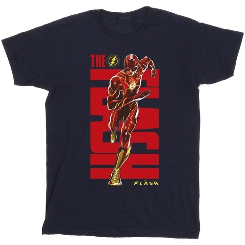 textil Hombre Camisetas manga larga Dc Comics The Flash Dash Azul