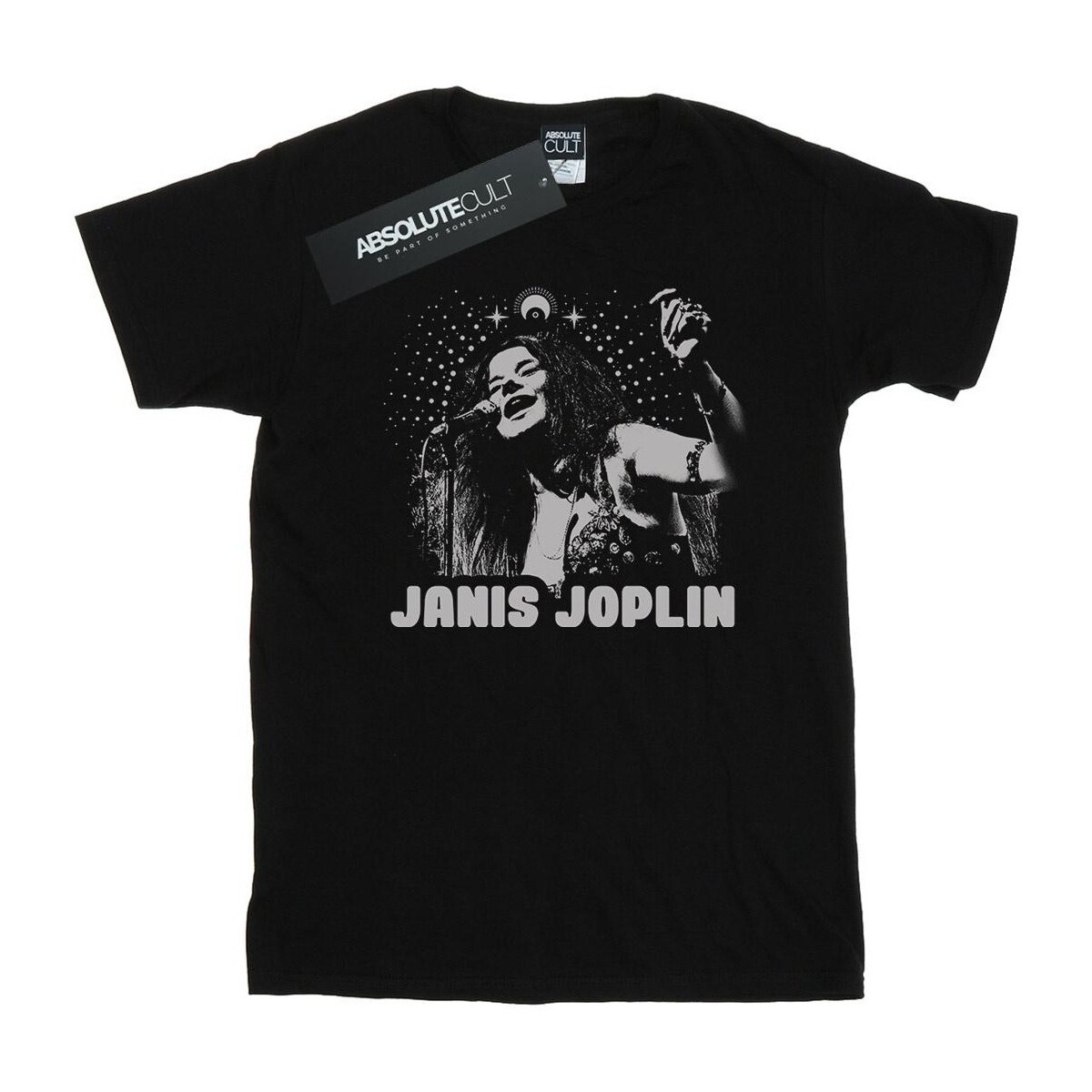 textil Niña Camisetas manga larga Janis Joplin Spiritual Mono Negro