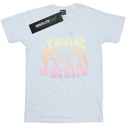 textil Niña Camisetas manga larga Janis Joplin Pastel Logo Blanco