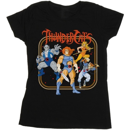 textil Mujer Camisetas manga larga Thundercats Group Frame Negro