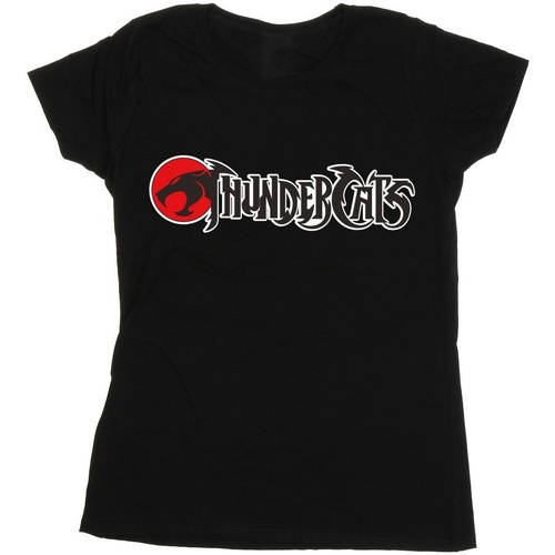 textil Mujer Camisetas manga larga Thundercats Classic Logo Negro