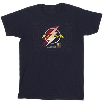 textil Hombre Camisetas manga larga Dc Comics The Flash Lightning Logo Azul