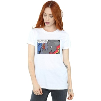 textil Mujer Camisetas manga larga Disney Dumbo Rich And Famous Blanco