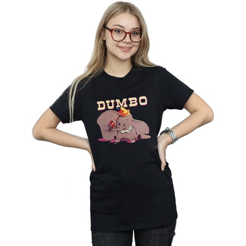 textil Mujer Camisetas manga larga Disney Dumbo Timothy's Trombone Negro