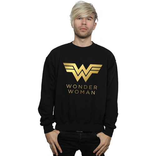textil Hombre Sudaderas Dc Comics Wonder Woman 84 Golden Logo Negro