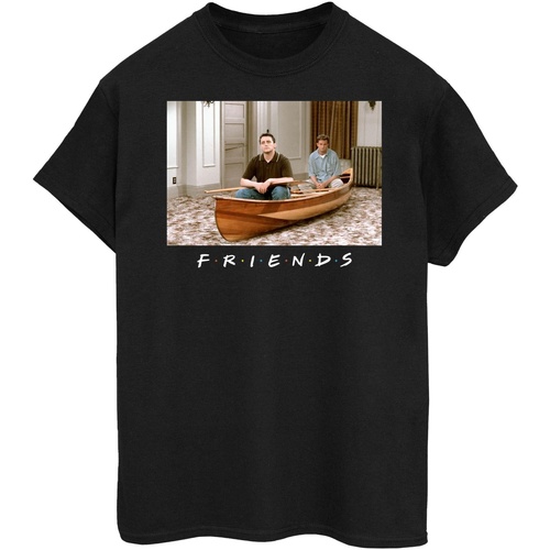 textil Mujer Camisetas manga larga Friends Joey And Chandler Boat Negro