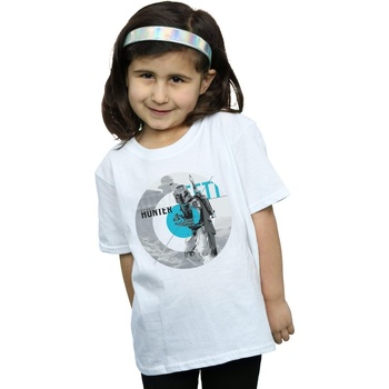textil Niña Camisetas manga larga Disney Boba Fett Bounty Hunter Circle Blanco
