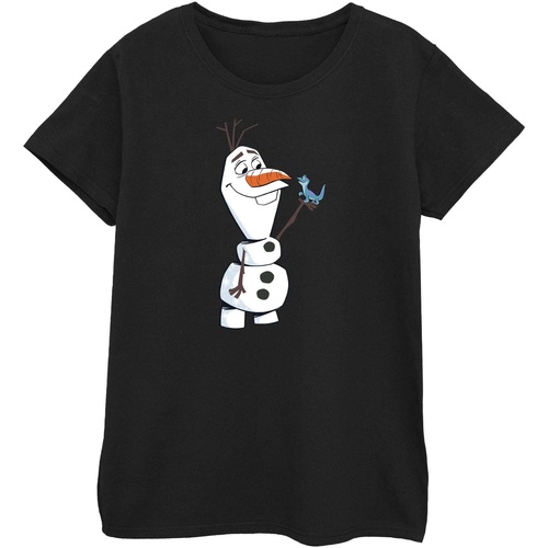 textil Mujer Camisetas manga larga Disney Frozen 2 Olaf And Salamander Negro