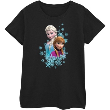 textil Mujer Camisetas manga larga Disney Frozen Elsa And Anna Sisters Negro