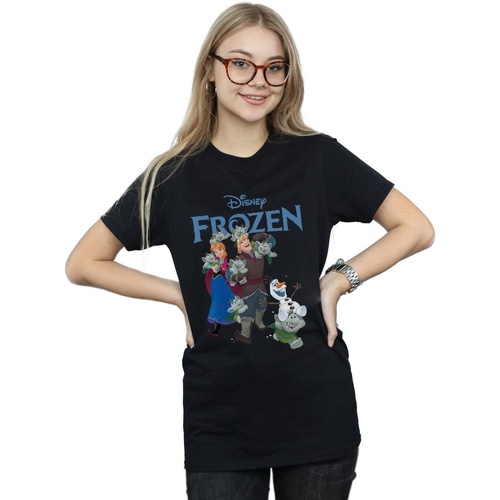 textil Mujer Camisetas manga larga Disney Frozen Happy Trolls Negro