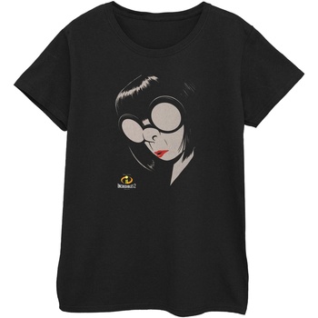 textil Mujer Camisetas manga larga Disney The Incredibles Edna Negro