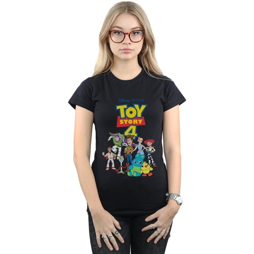textil Mujer Camisetas manga larga Disney Toy Story 4 Crew Negro