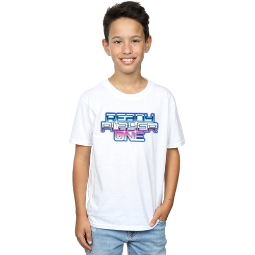 textil Niño Tops y Camisetas Ready Player One Gradient Logo Blanco