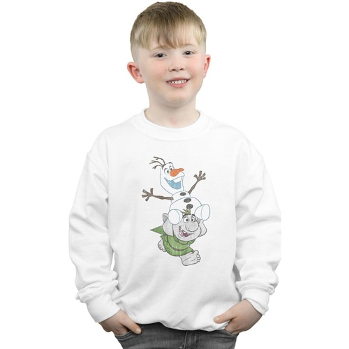 textil Niño Sudaderas Disney Frozen Olaf And Troll Blanco