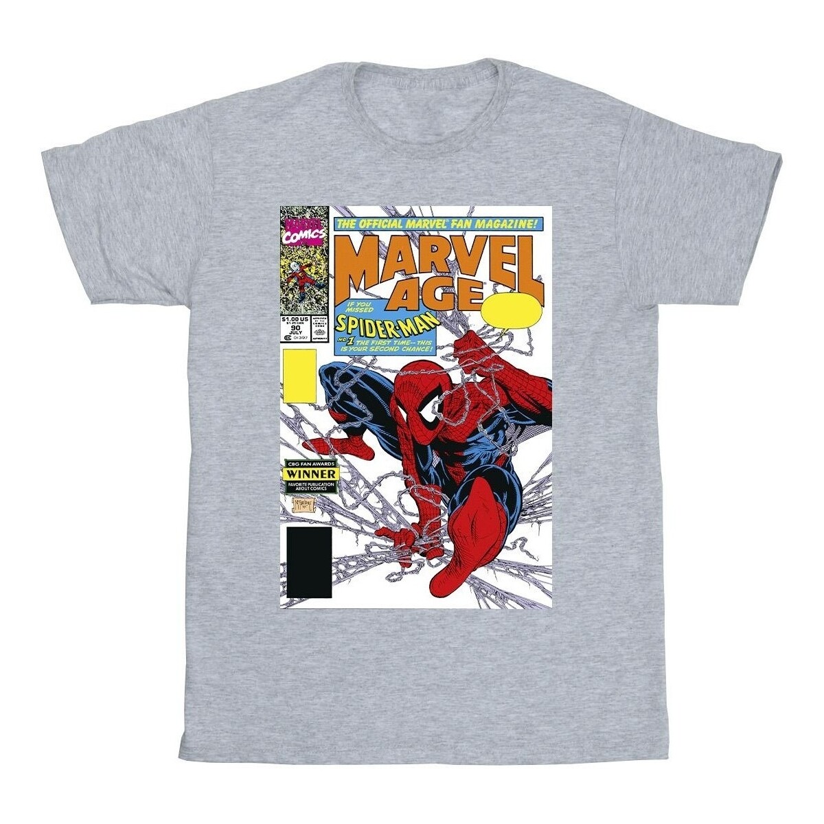 textil Niño Camisetas manga corta Marvel Spider-Man  Age Comic Cover Gris