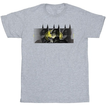 textil Niña Camisetas manga larga Dc Comics The Flash Batman Portraits Gris