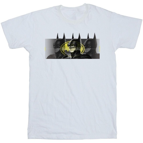 textil Niña Camisetas manga larga Dc Comics The Flash Batman Portraits Blanco