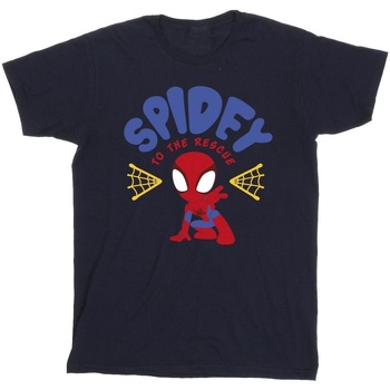 textil Niño Camisetas manga corta Marvel Spidey And His Amazing Friends Rescue Azul