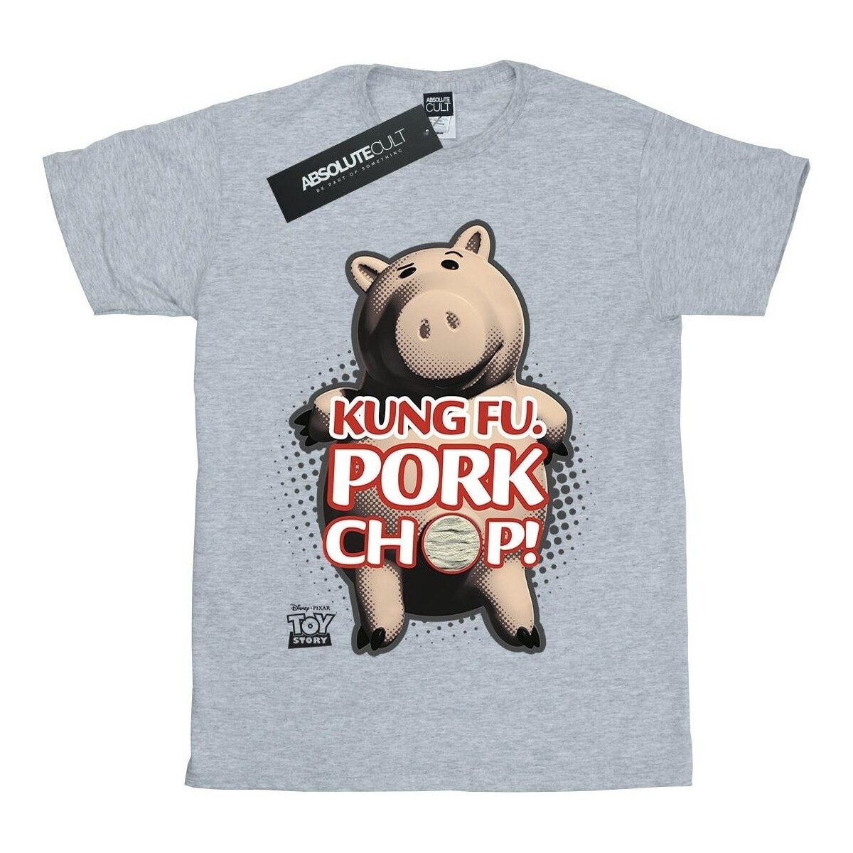 textil Niña Camisetas manga larga Disney Toy Story Kung Fu Pork Chop Gris