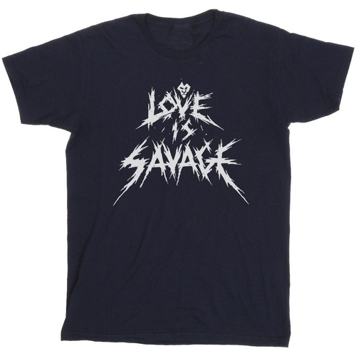 textil Niña Camisetas manga larga Disney Villains Love Is Savage Azul