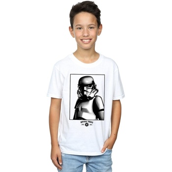 textil Niño Camisetas manga corta Disney Imperial Troops Blanco