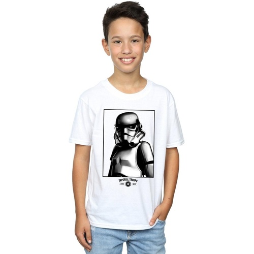 textil Niño Camisetas manga corta Disney Imperial Troops Blanco