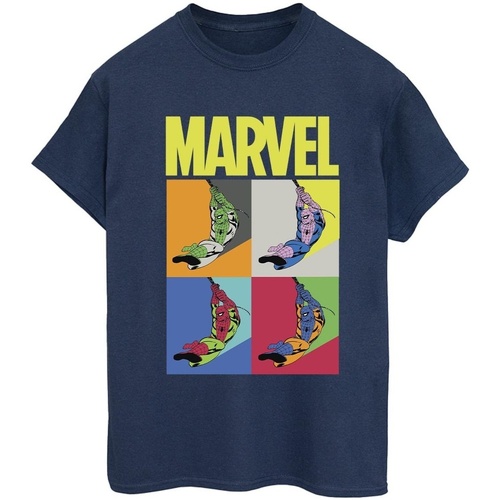 textil Mujer Camisetas manga larga Marvel Spider-Man Pop Art Azul
