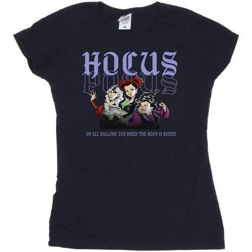 textil Mujer Camisetas manga larga Disney Hocus Pocus Hallows Eve Azul