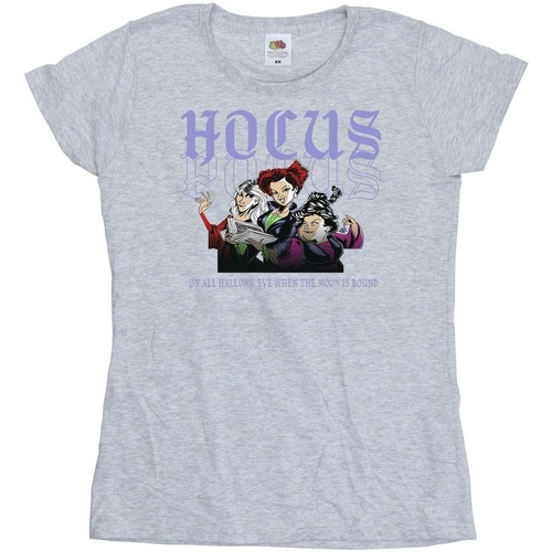 textil Mujer Camisetas manga larga Disney Hocus Pocus Hallows Eve Gris