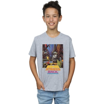 textil Niño Camisetas manga corta Disney Yoda Poster Gris