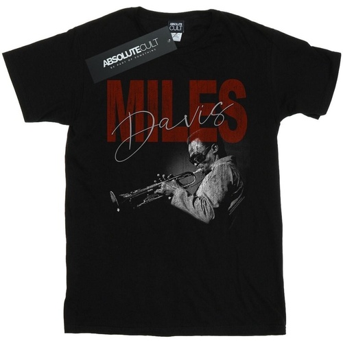 textil Mujer Camisetas manga larga Miles Davis Distressed Photo Negro