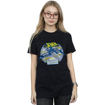 textil Mujer Camisetas manga larga Marvel X-Men X-Jet Breakdown Negro