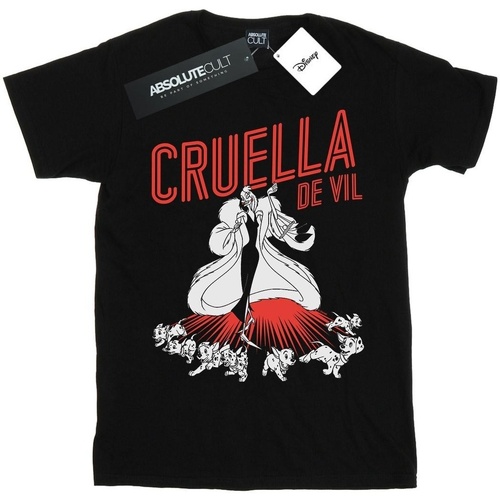 textil Hombre Camisetas manga larga Disney Cruella De Vil Dalmatians Negro