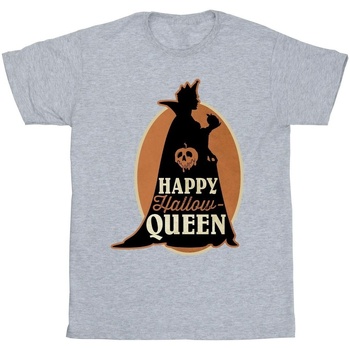 textil Hombre Camisetas manga larga Disney Villains Hallow Queen Gris