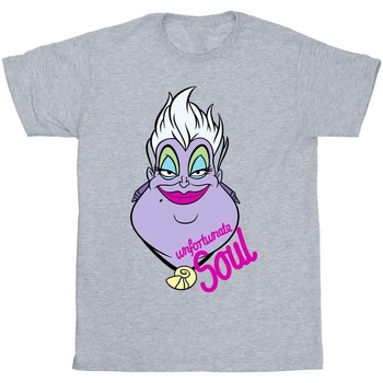 textil Hombre Camisetas manga larga Disney Villains Ursula Unfortunate Soul Gris