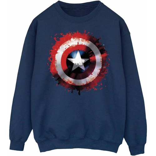 textil Hombre Sudaderas Marvel Avengers Captain America Art Shield Azul