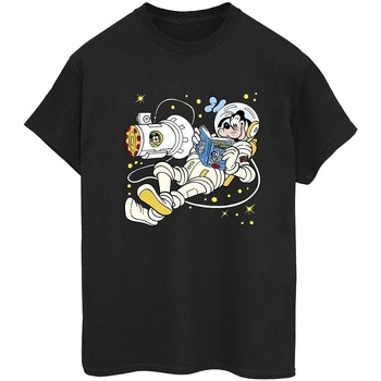 textil Mujer Camisetas manga larga Disney Goofy Reading In Space Negro