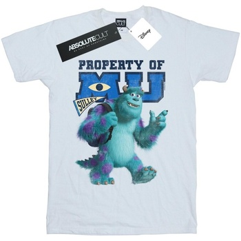 textil Mujer Camisetas manga larga Disney Monsters University Property Of MU Sulley Blanco