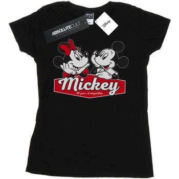textil Mujer Camisetas manga larga Disney Mickie And Minnie 90 Years Negro