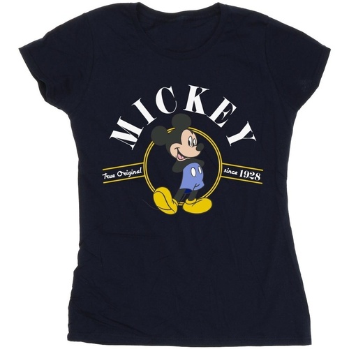 textil Mujer Camisetas manga larga Disney Mickey Mouse True Original Azul