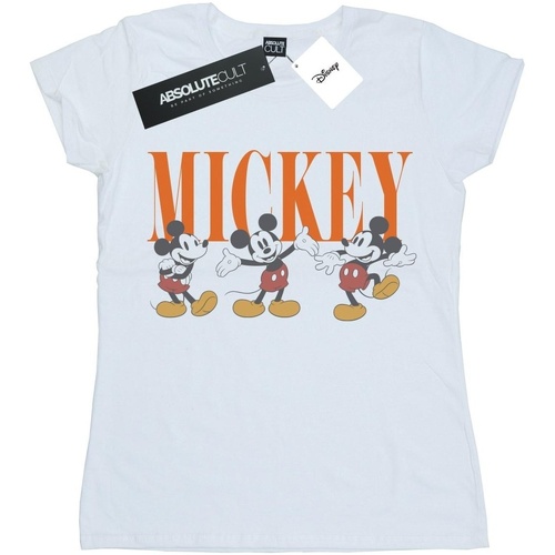 textil Mujer Camisetas manga larga Disney Mickey Mouse Poses Blanco