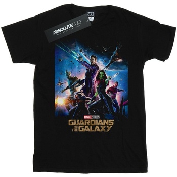 textil Mujer Camisetas manga larga Marvel Studios Guardians Of The Galaxy Poster Negro