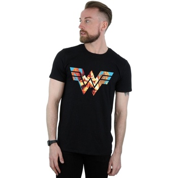 textil Hombre Camisetas manga larga Dc Comics Wonder Woman 84 Symbol Crossed Arms Negro