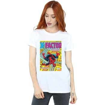textil Mujer Camisetas manga larga Marvel Spider-Man X Factor Cover Blanco