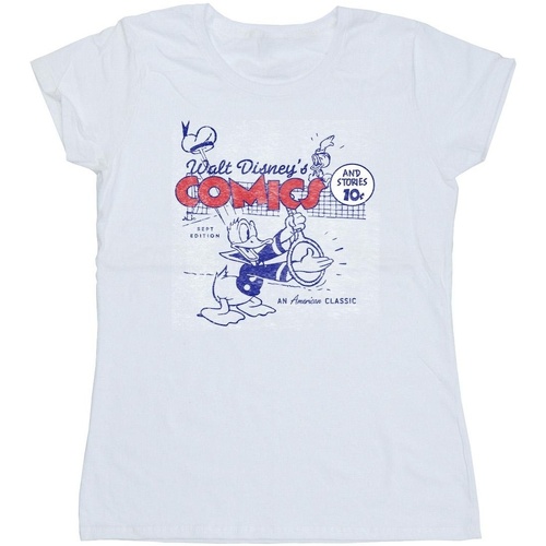textil Mujer Camisetas manga larga Disney Donald Duck Comics Blanco