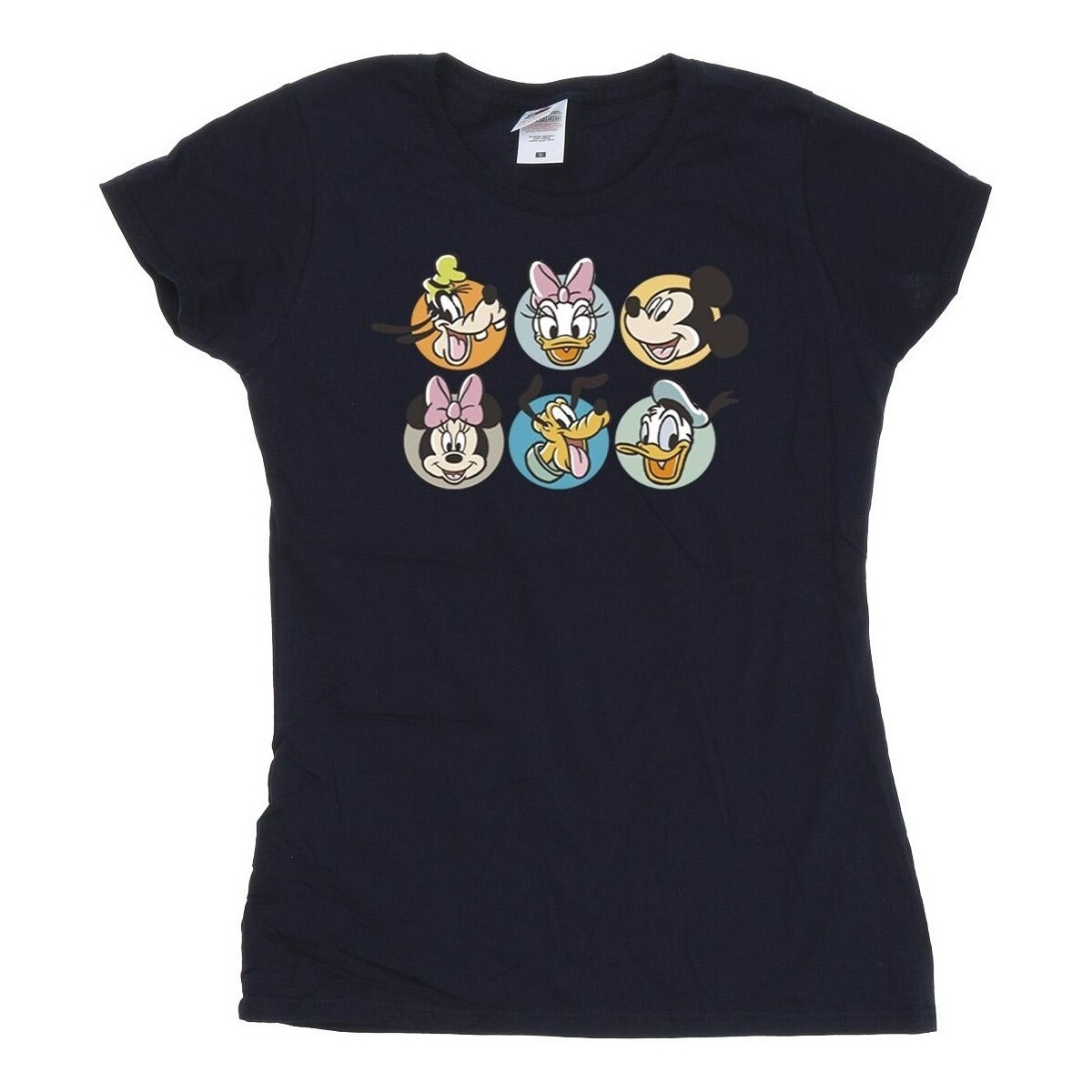 textil Mujer Camisetas manga larga Disney Mickey Mouse And Friends Faces Azul