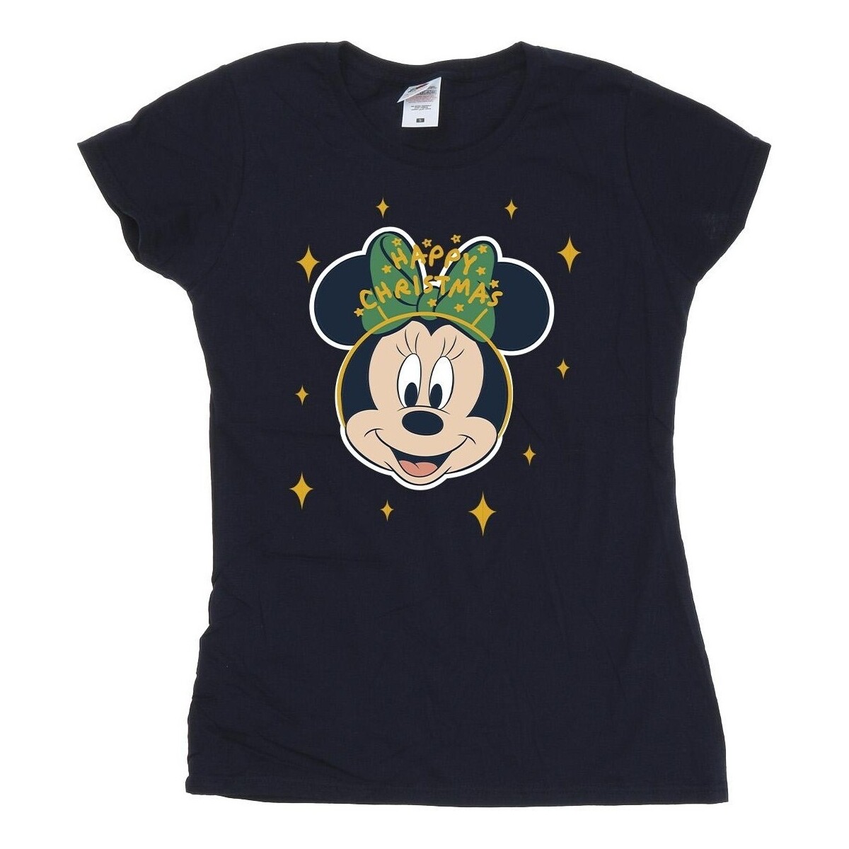textil Mujer Camisetas manga larga Disney Minnie Mouse Happy Christmas Azul
