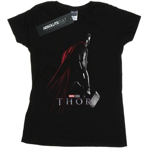 textil Mujer Camisetas manga larga Marvel Studios Thor Poster Negro