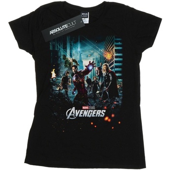 textil Mujer Camisetas manga larga Marvel Studios The Avengers Poster Negro