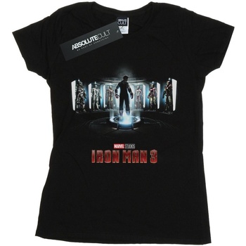 textil Mujer Camisetas manga larga Marvel Studios Iron Man 3 Poster Negro